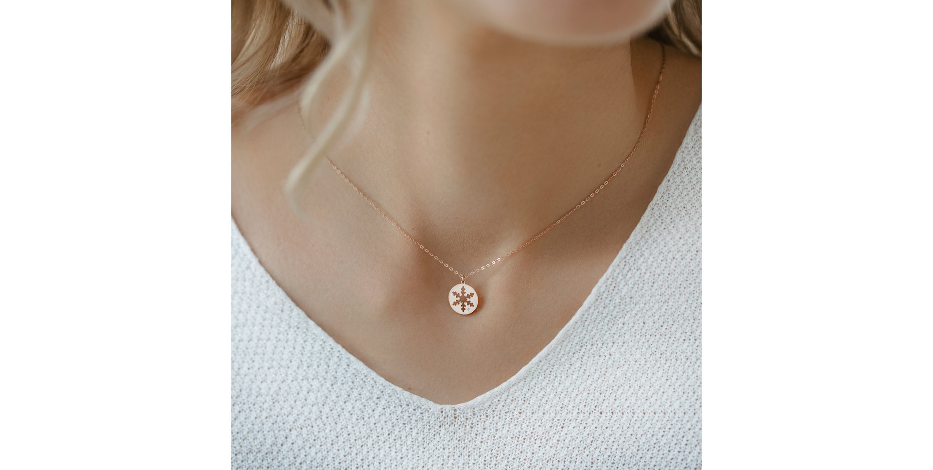 Náhrdelník s diamantem Diamond Snowflake