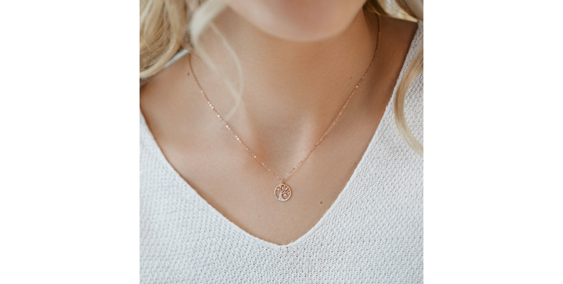 Náhrdelník s diamantem Tree of Life