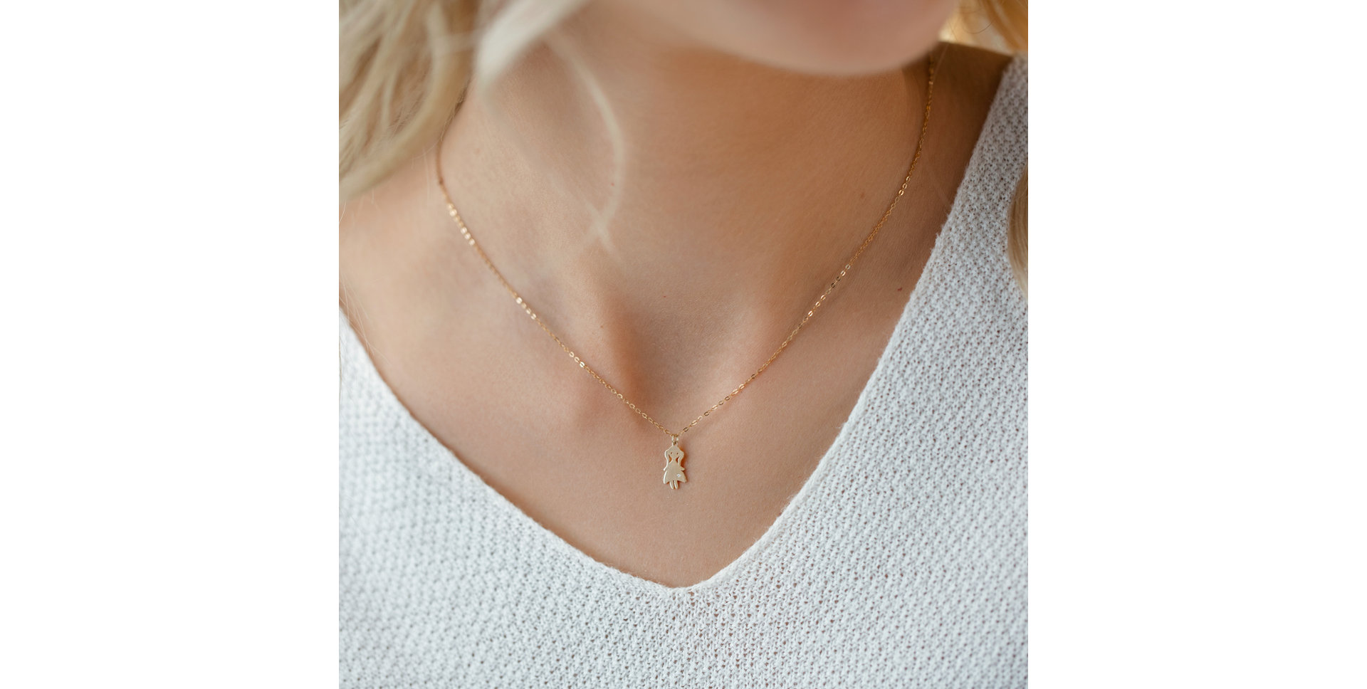 Náhrdelník s diamantem Girl