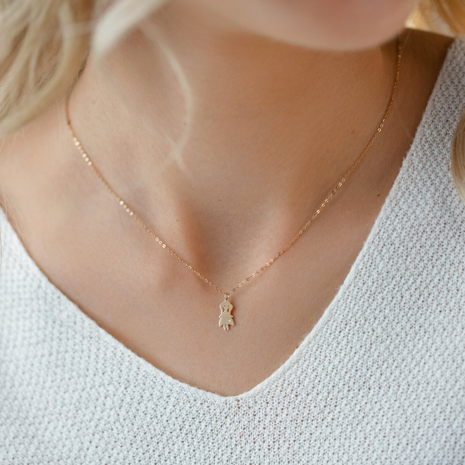 Náhrdelník s diamantem Girl