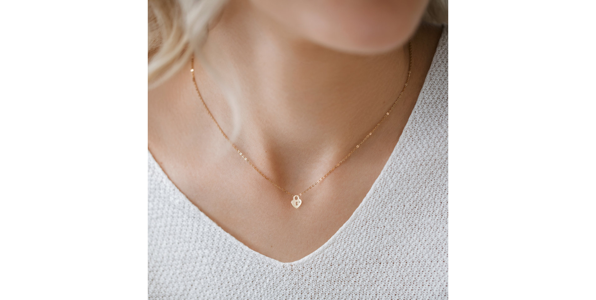 Náhrdelník s diamantem Little Heart Lock