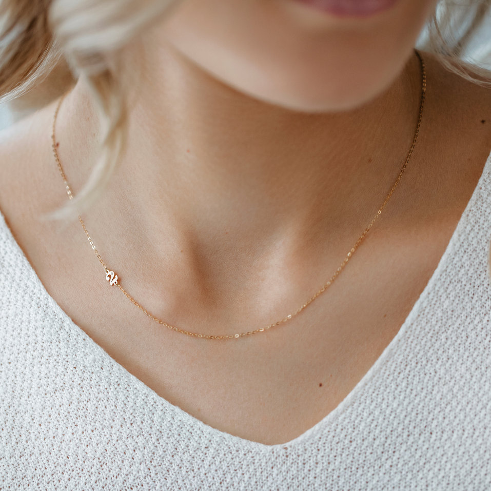 Náhrdelník s diamantem Lucky Four