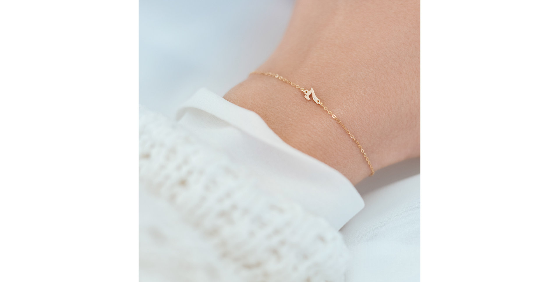 Náramek s diamantem Lucky Six