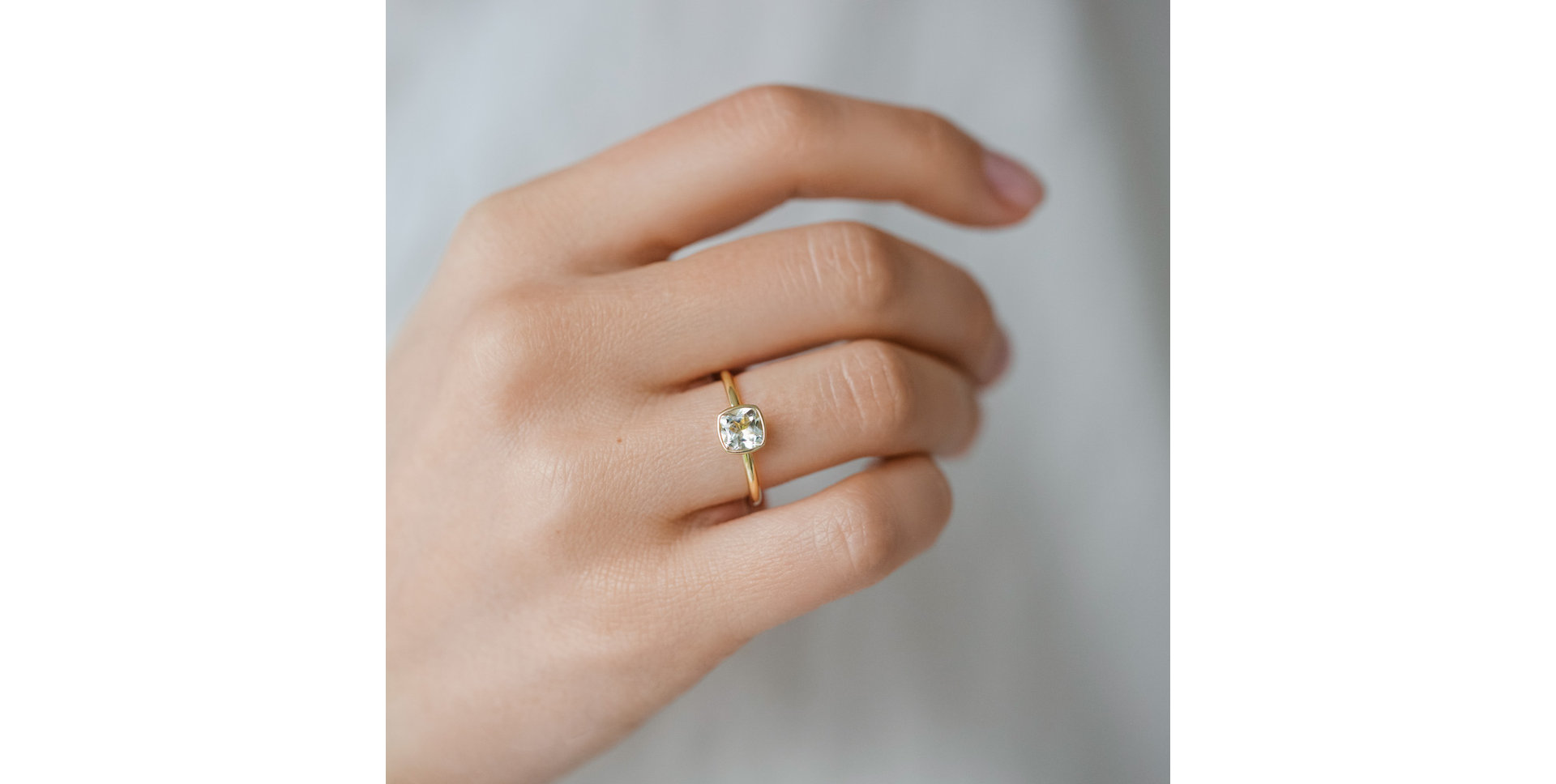 Prsten s ametystem brazil Bonbon