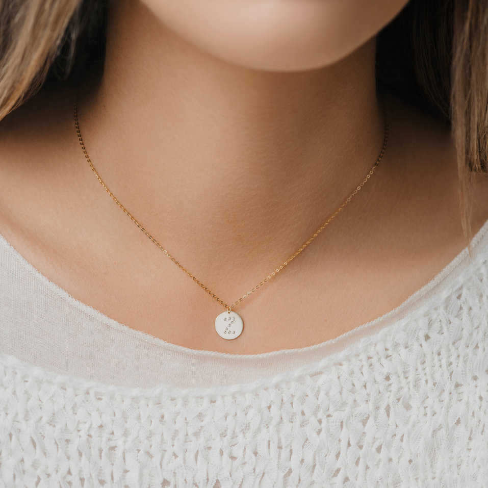 Náhrdelník s diamanty Diamond Coins Z