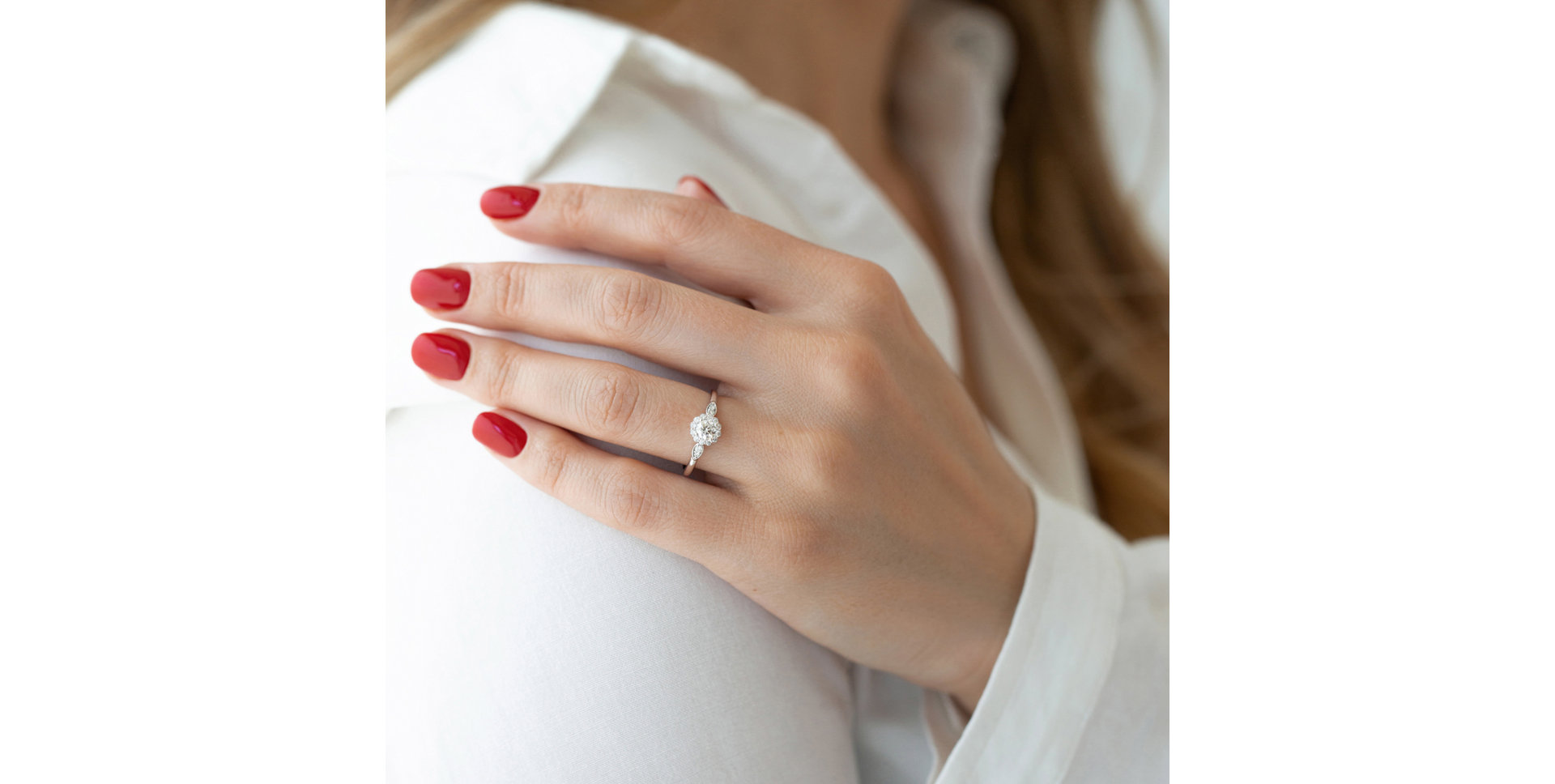 Prsten s diamanty Snowflake