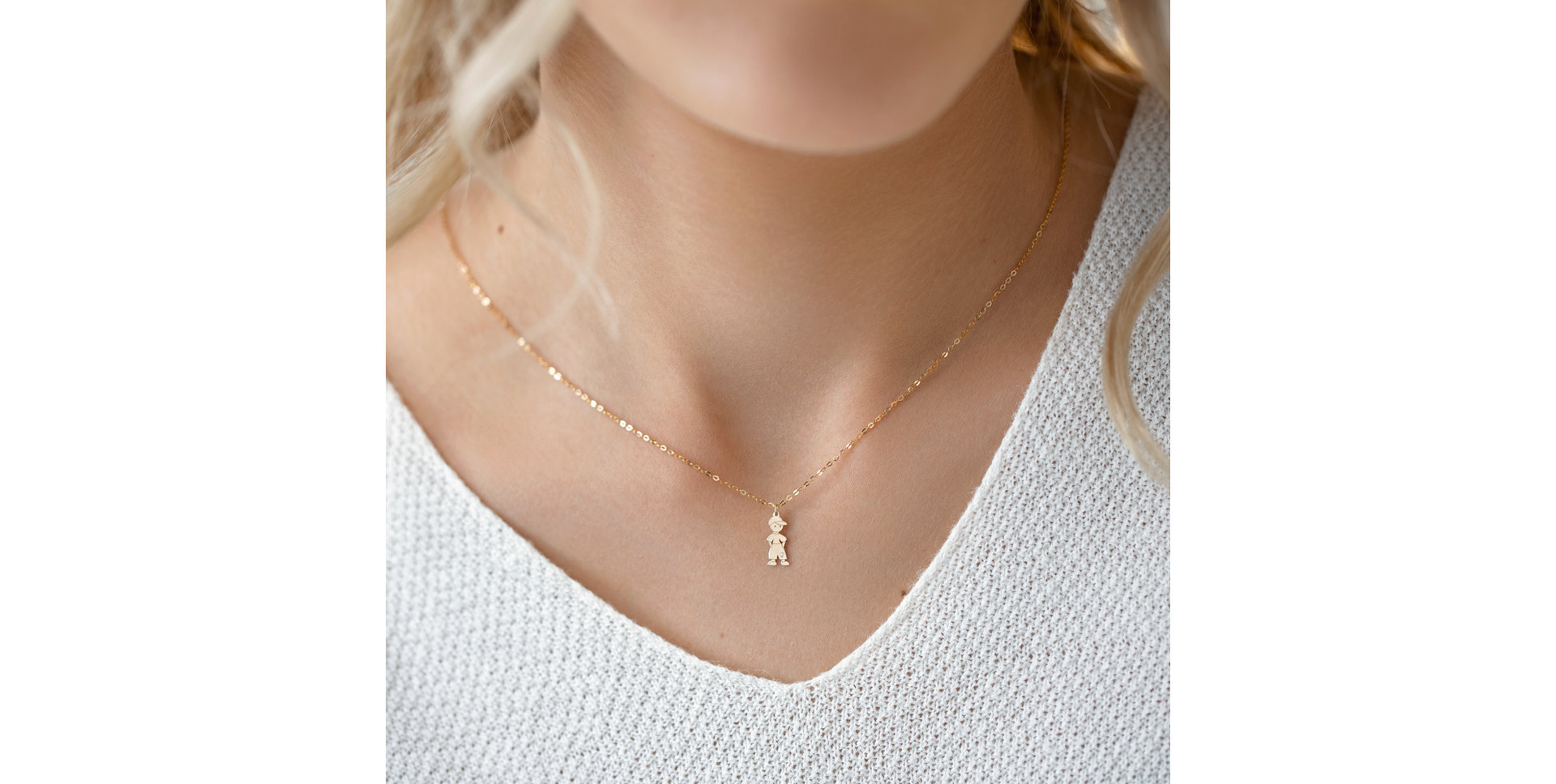 Náhrdelník s diamantem Boy