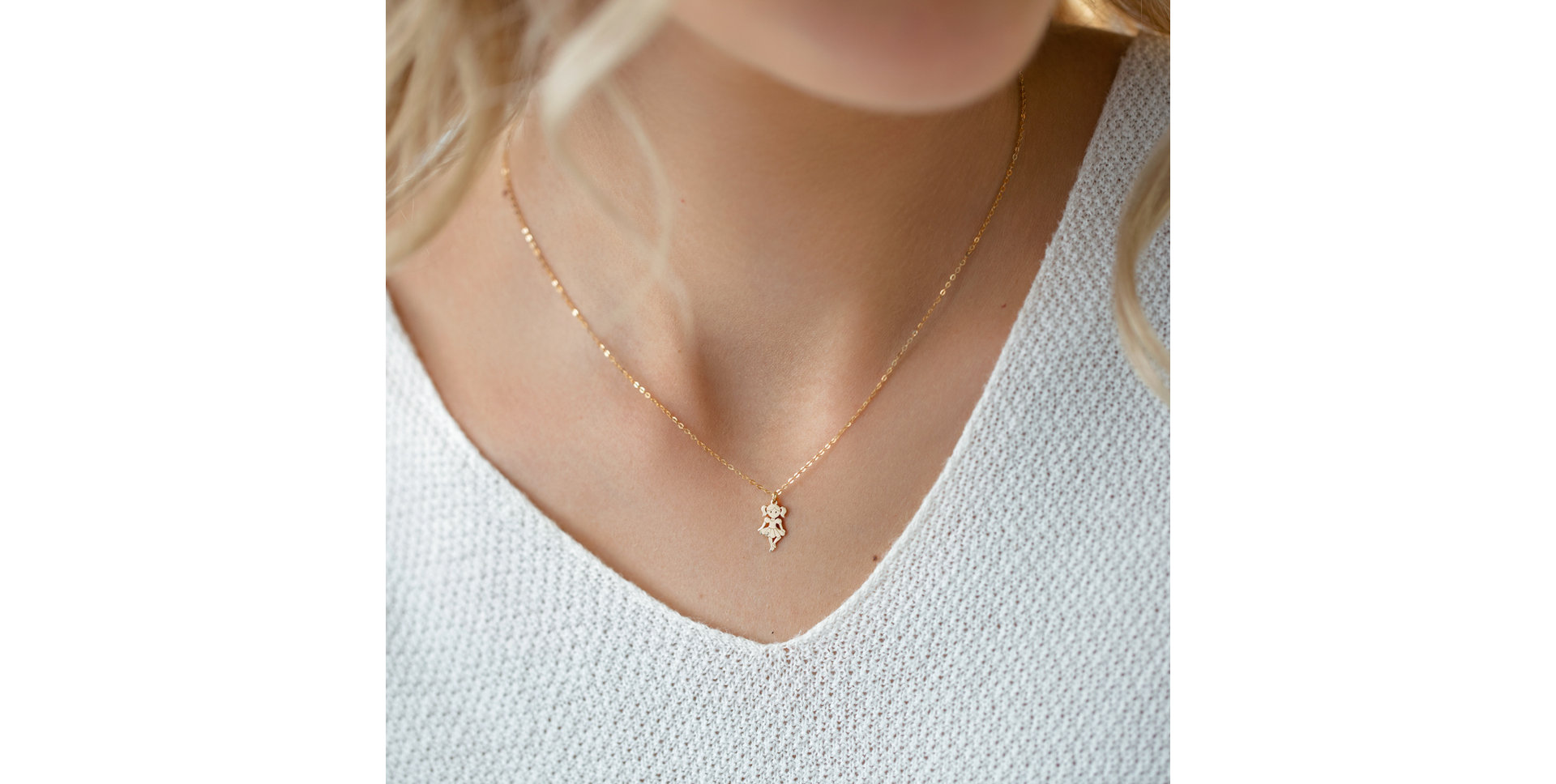 Náhrdelník s diamantem Girl