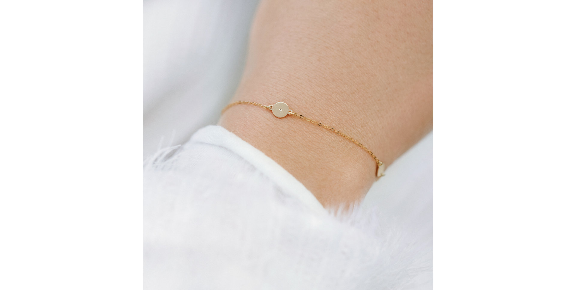 Náramek s diamantem Diamond Dot