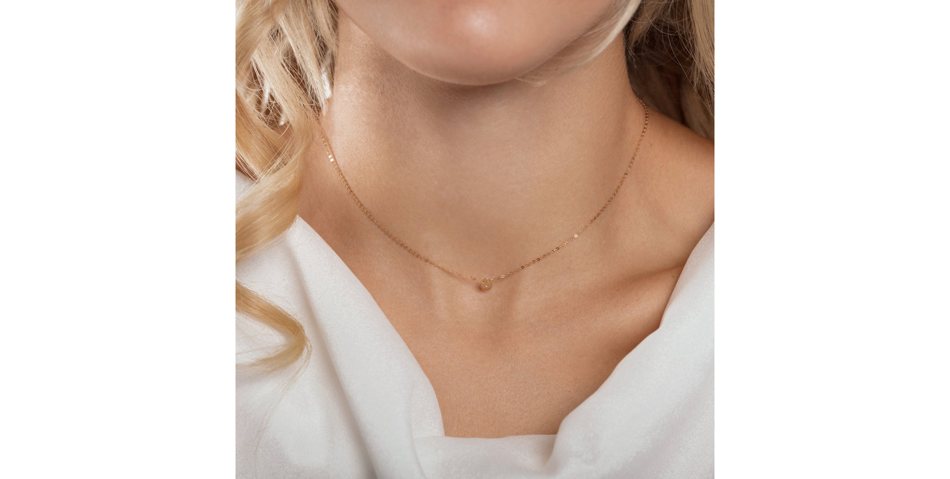 Náhrdelník s diamantem Minimalism