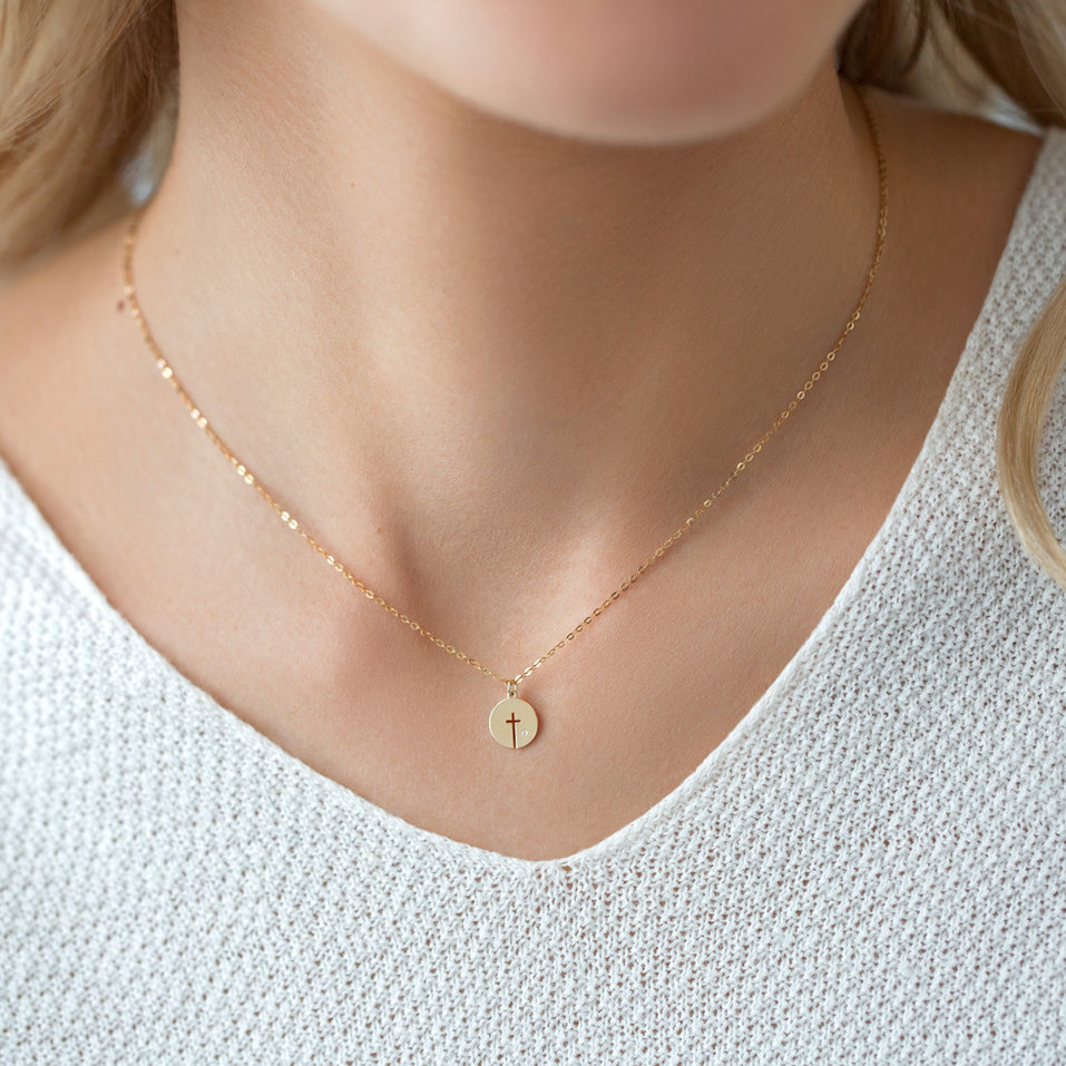 Náhrdelník s diamantem Icon Cross