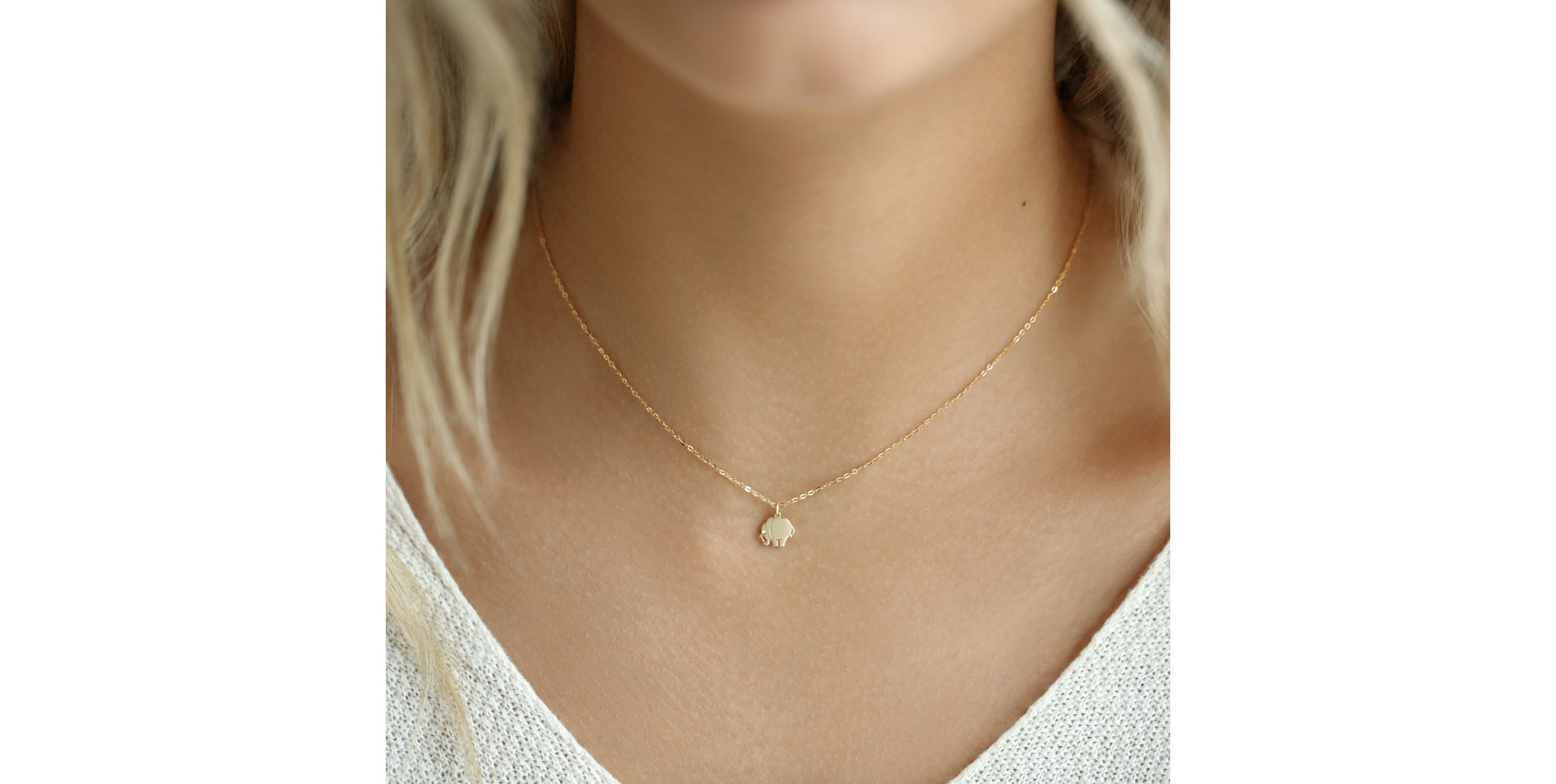 Náhrdelník s diamantem Little Elephant