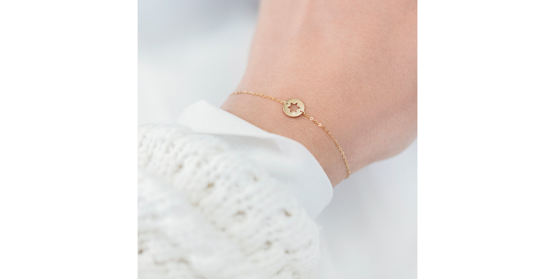 Náramek s diamantem Jude Star