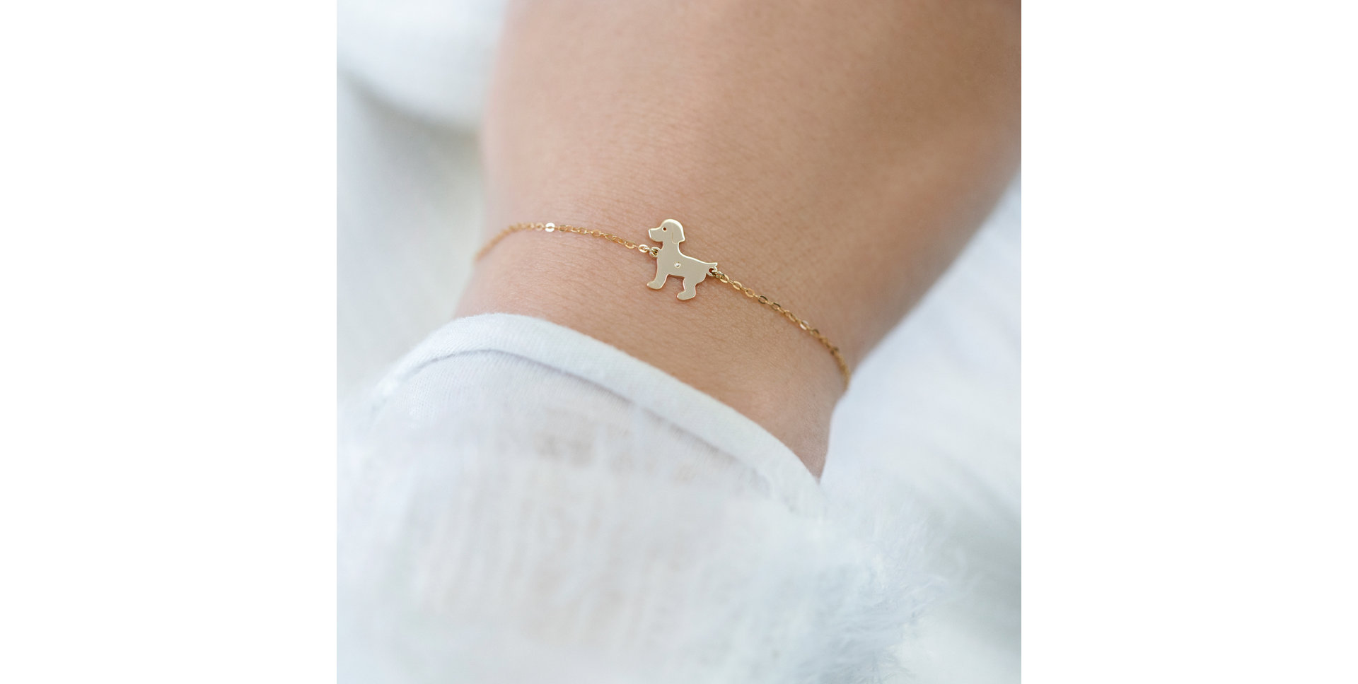 Náramek s diamantem Puppy