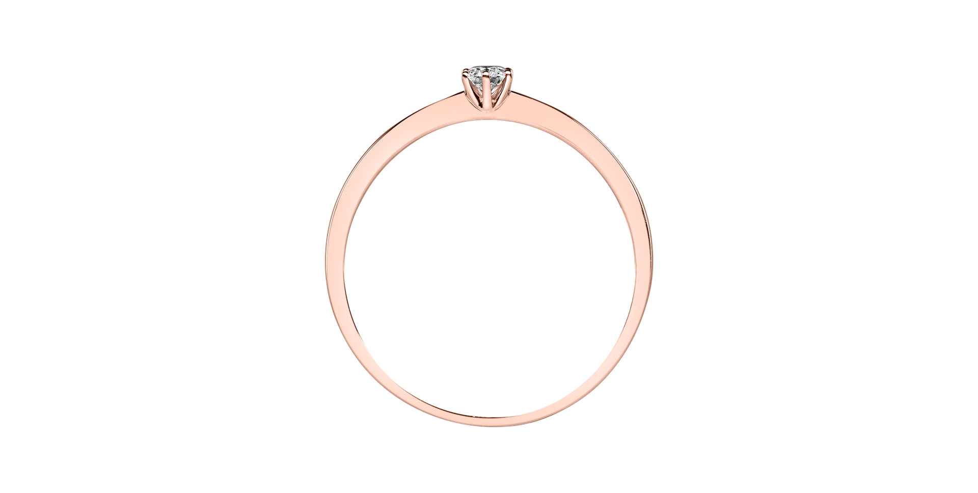 Prsten s diamantem Made with Love