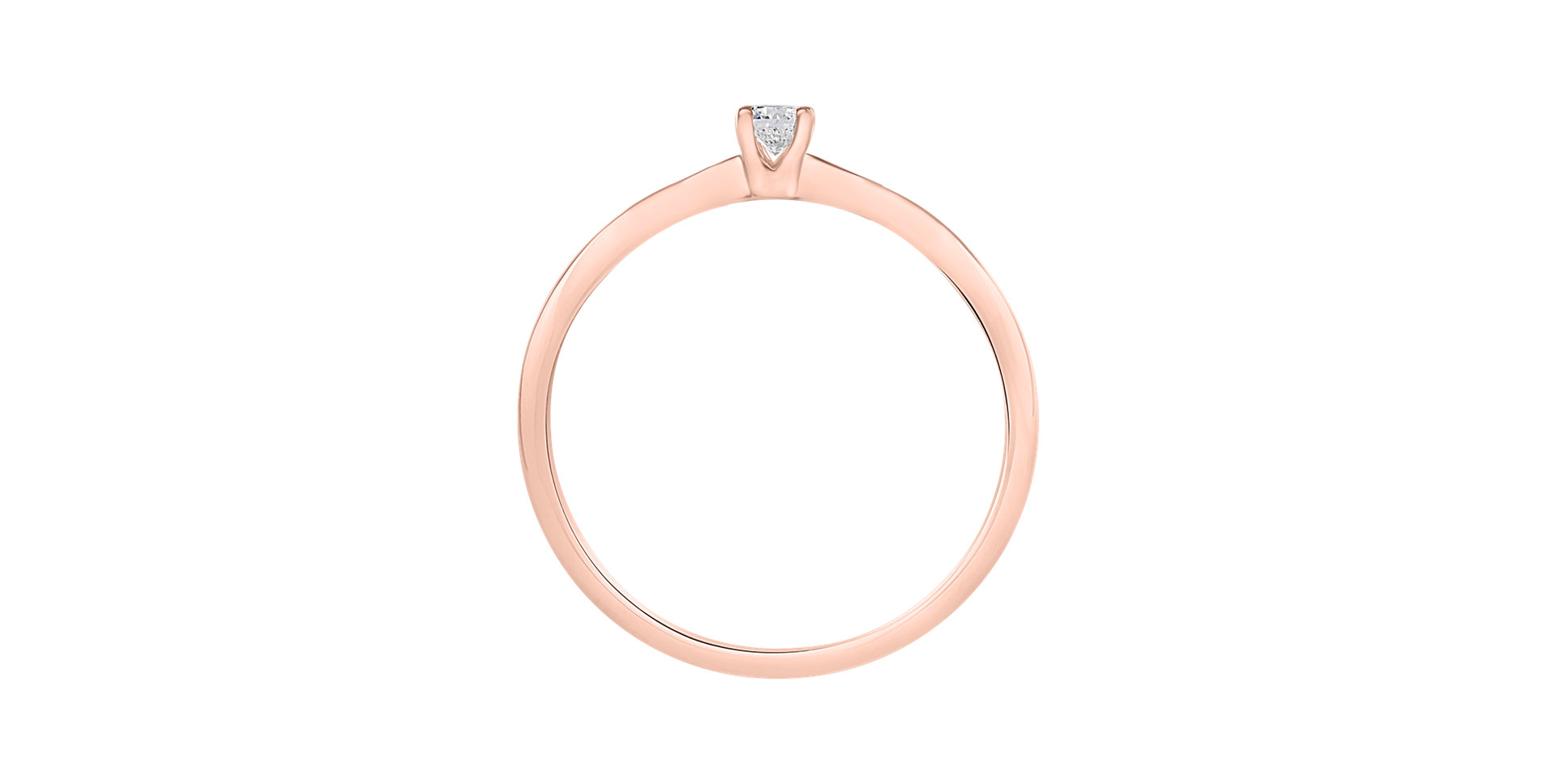 Prsten s diamantem Romantic Proposal