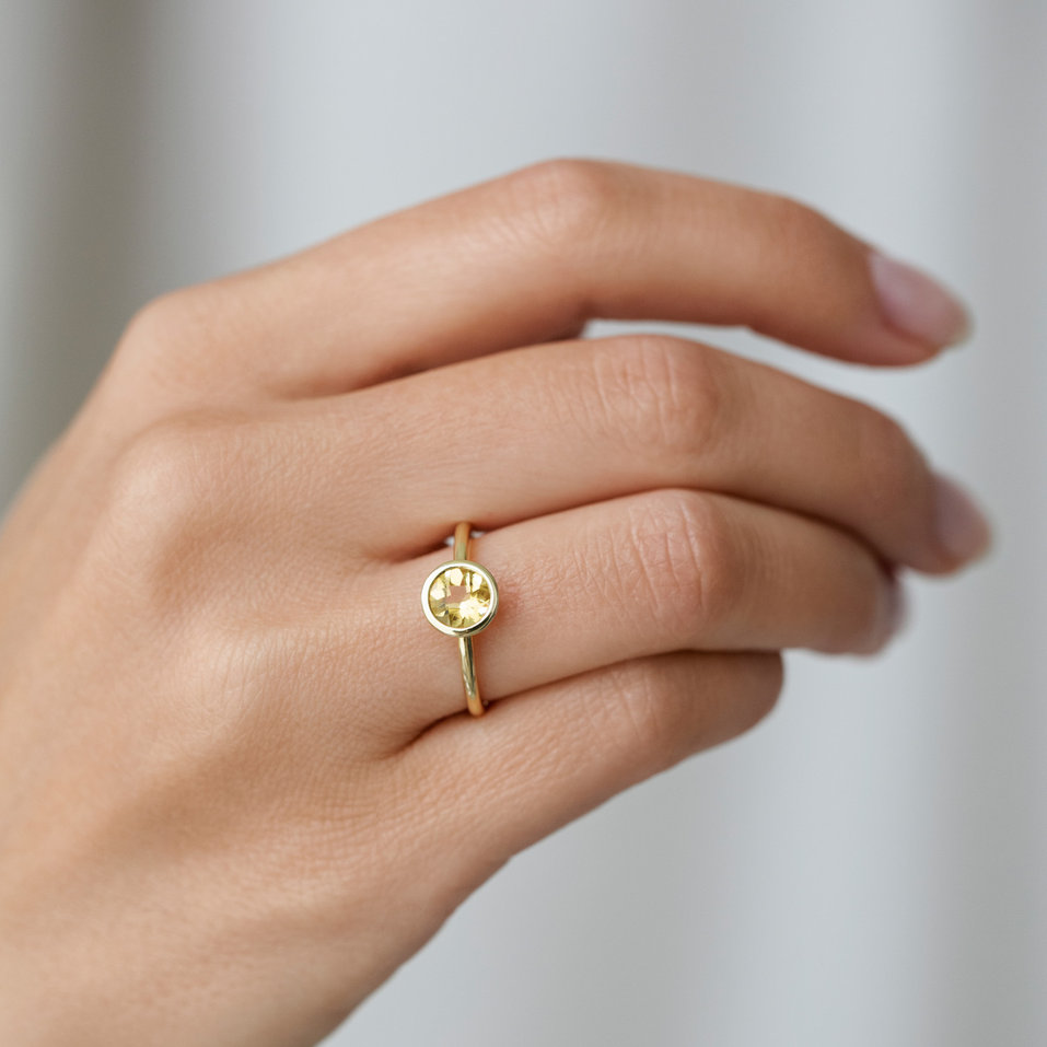 Prsten s peridotem Bonbon