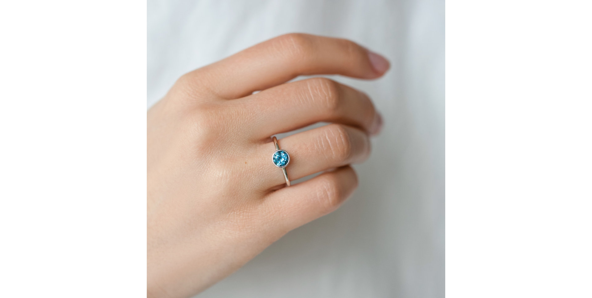 Prsten s topazem Bonbon