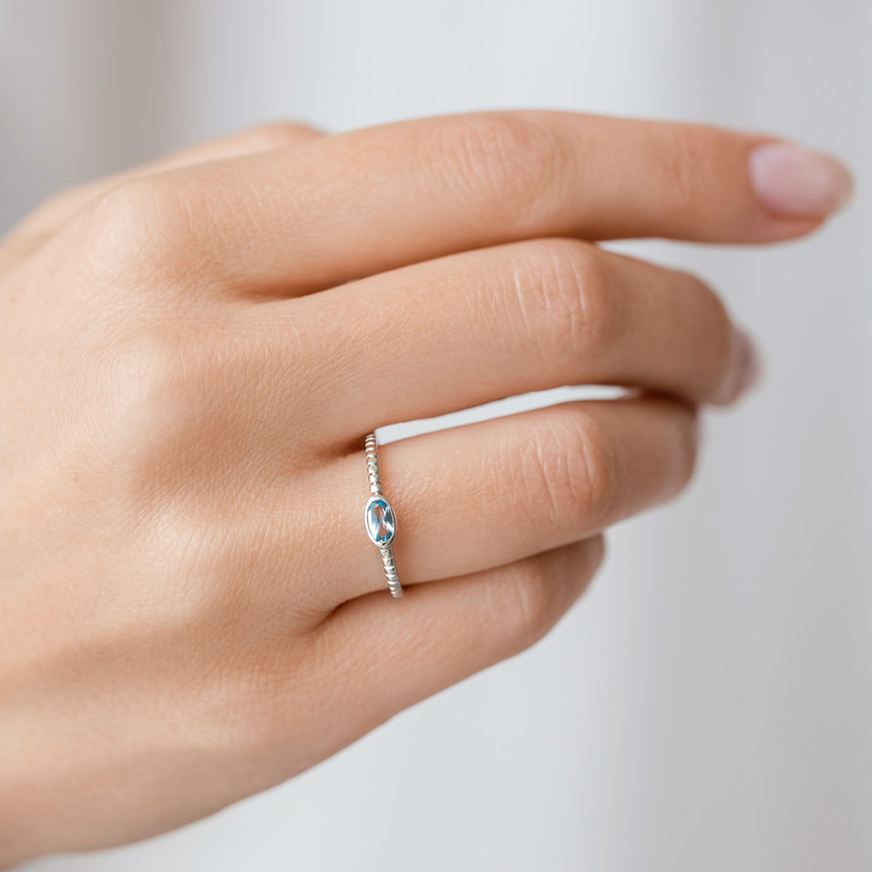 Prsten s citrínem madeira Bonbon