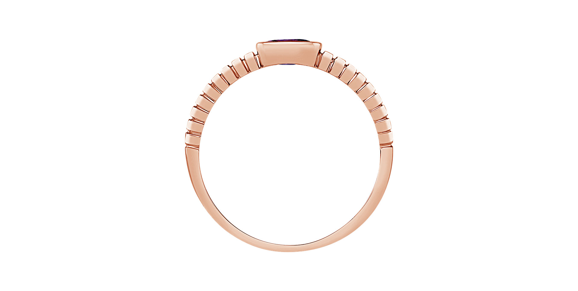 Prsten s ametystem african Bonbon