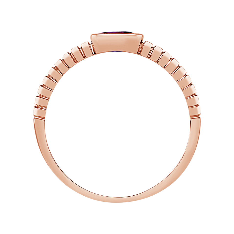 Prsten s ametystem african Bonbon