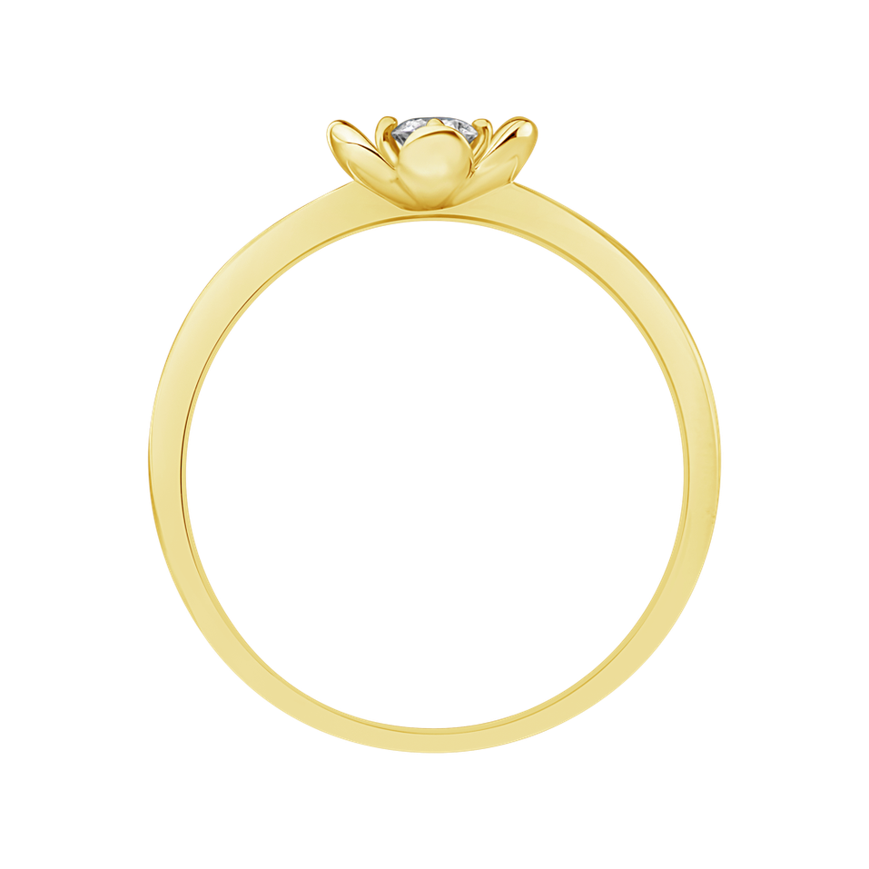Prsten s diamantem Shiny Blossom