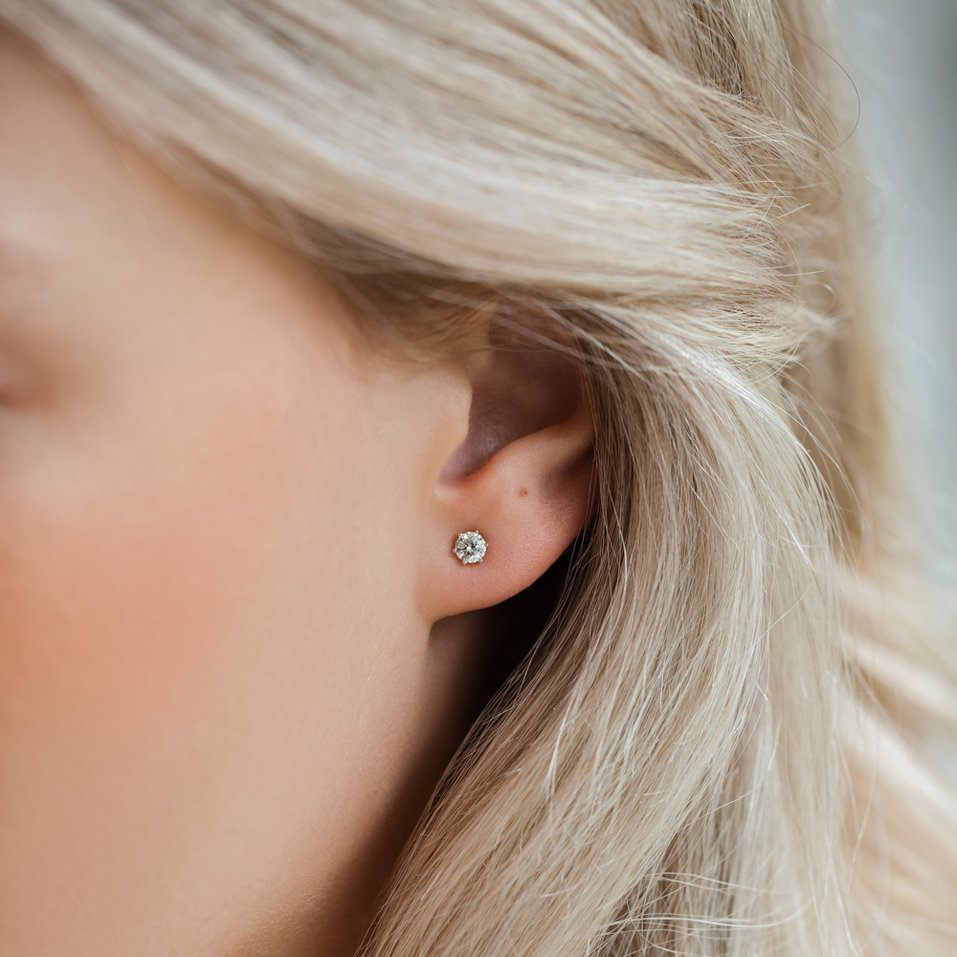 Náušnice s diamantem Essential Sparks