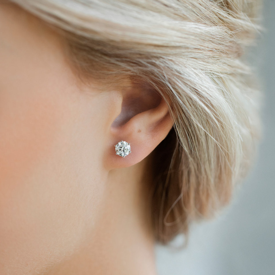 Náušnice s diamantem Essential Sparks