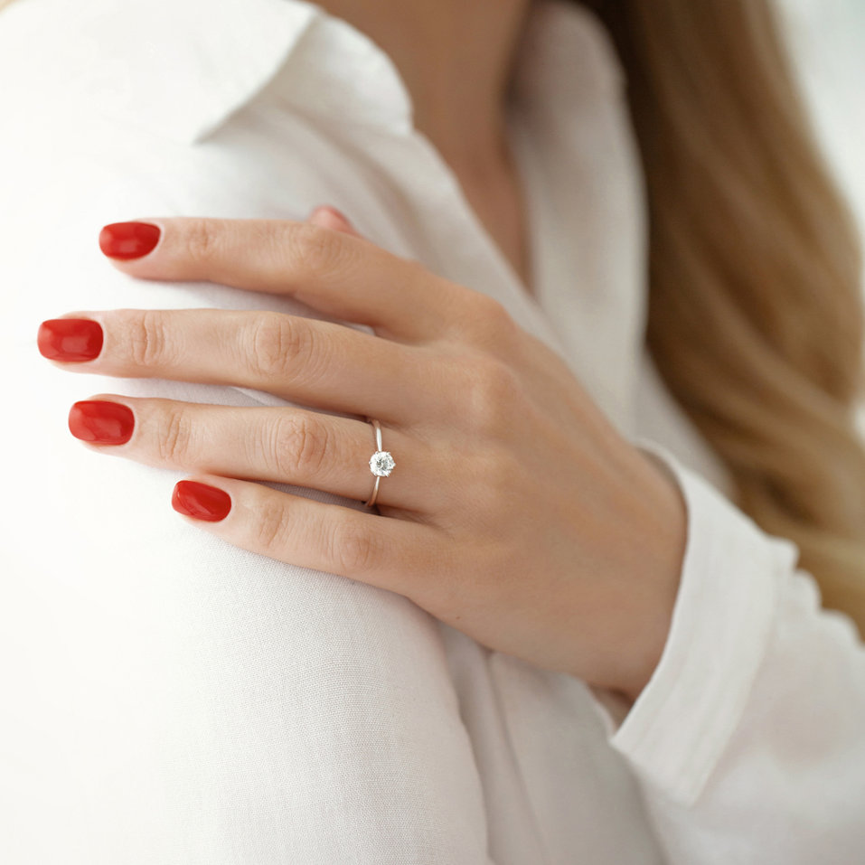 Prsten s diamantem Glory