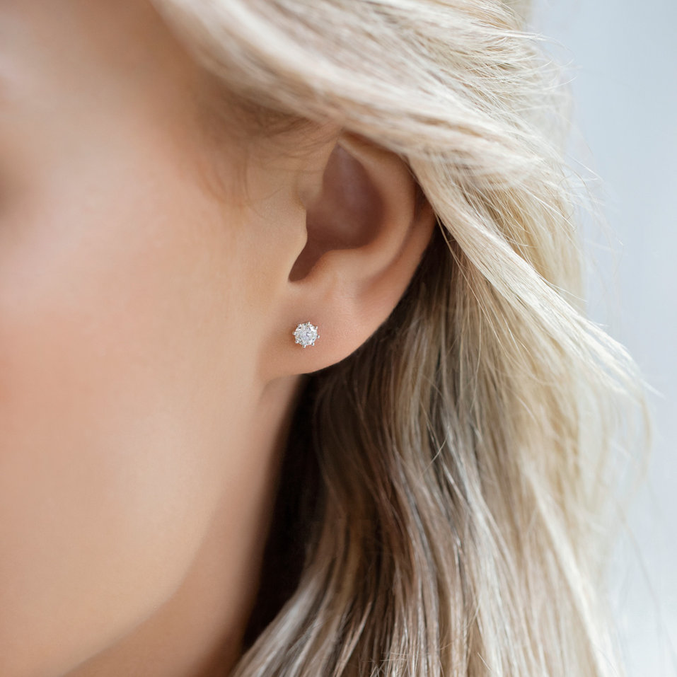 Náušnice s diamantem Essential Sparks