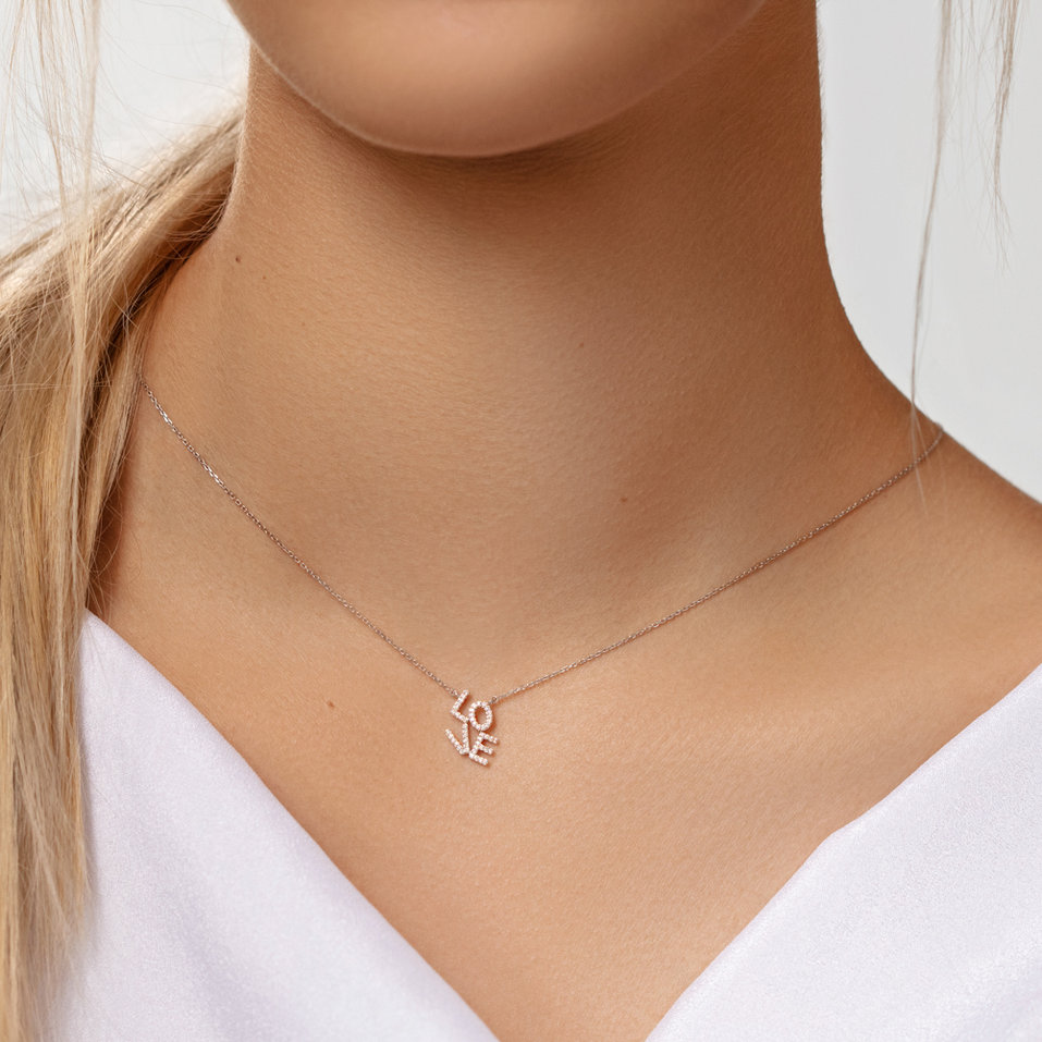 Náhrdelník s diamanty Sparkling Love