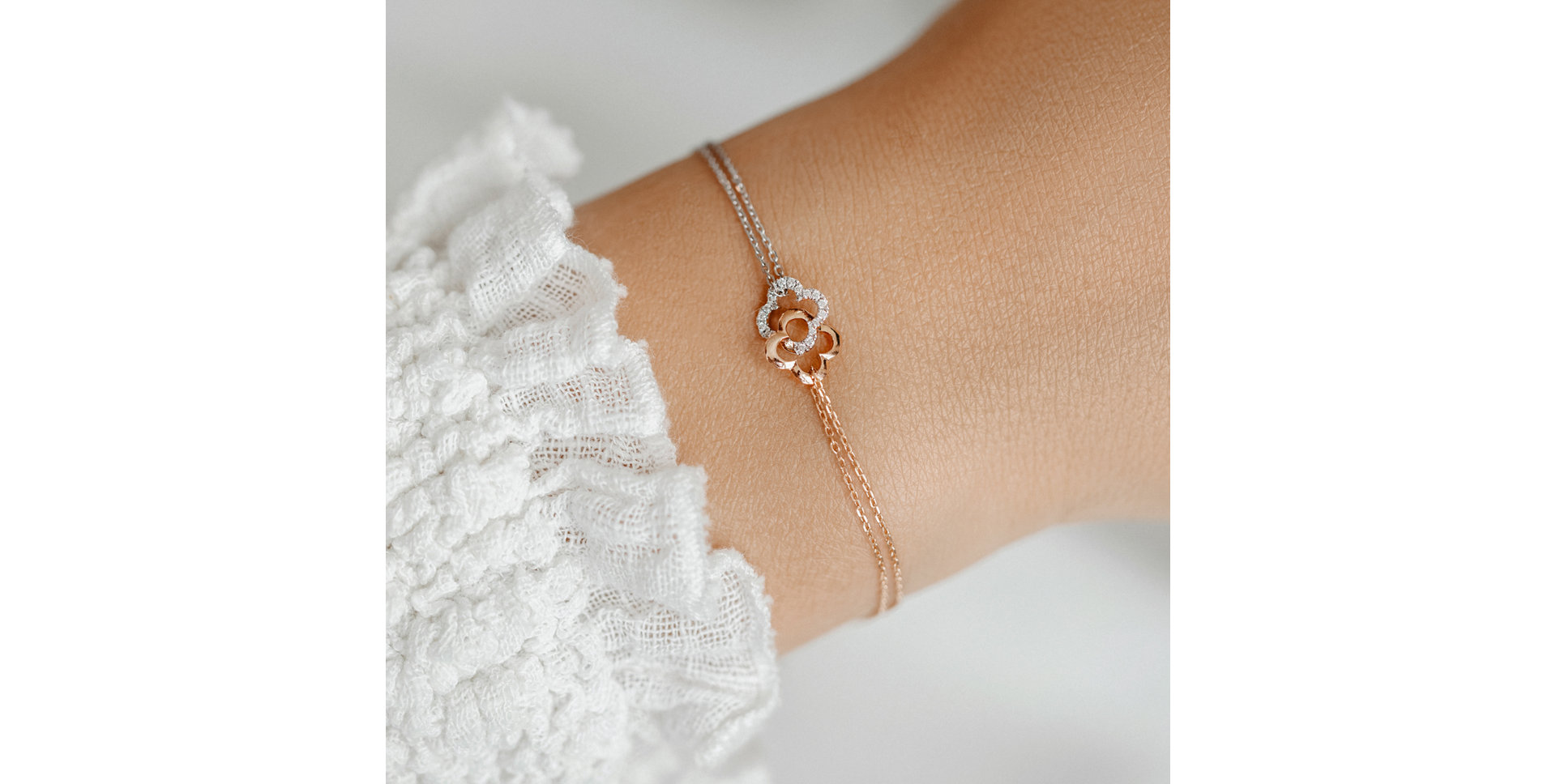 Náramek s diamanty Lucky Shine