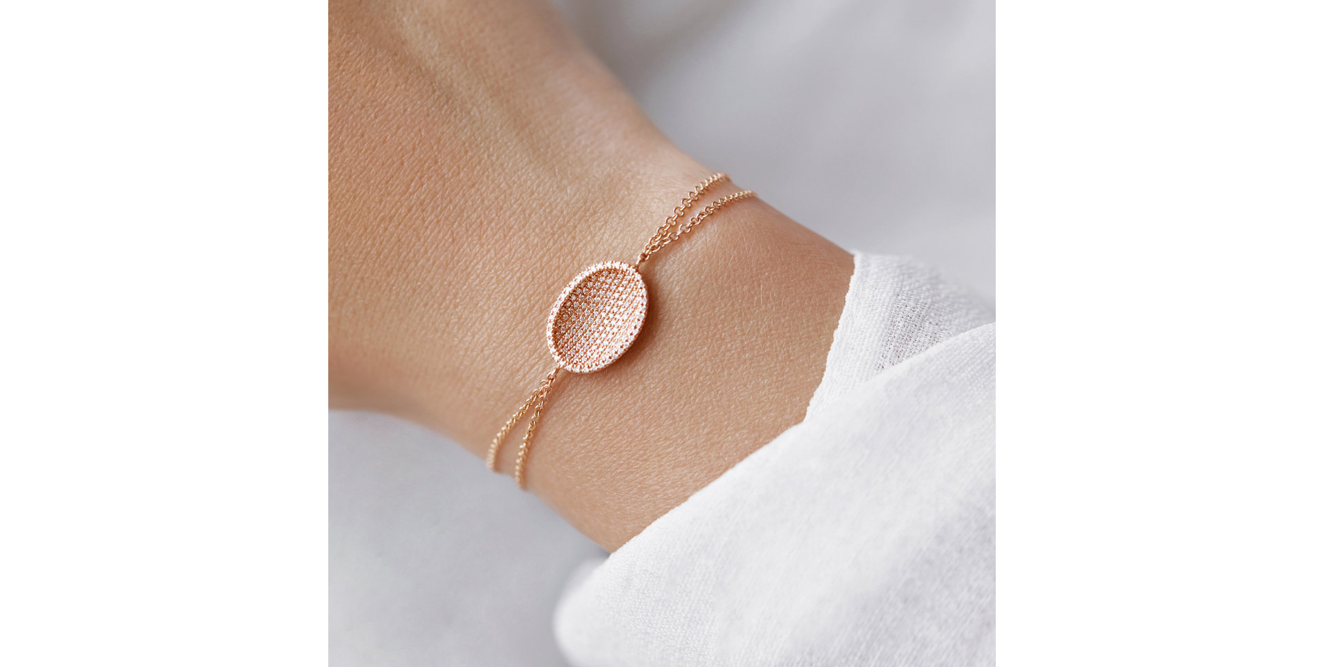 Náramek s bílými, hnědými a černými diamanty My Heaven