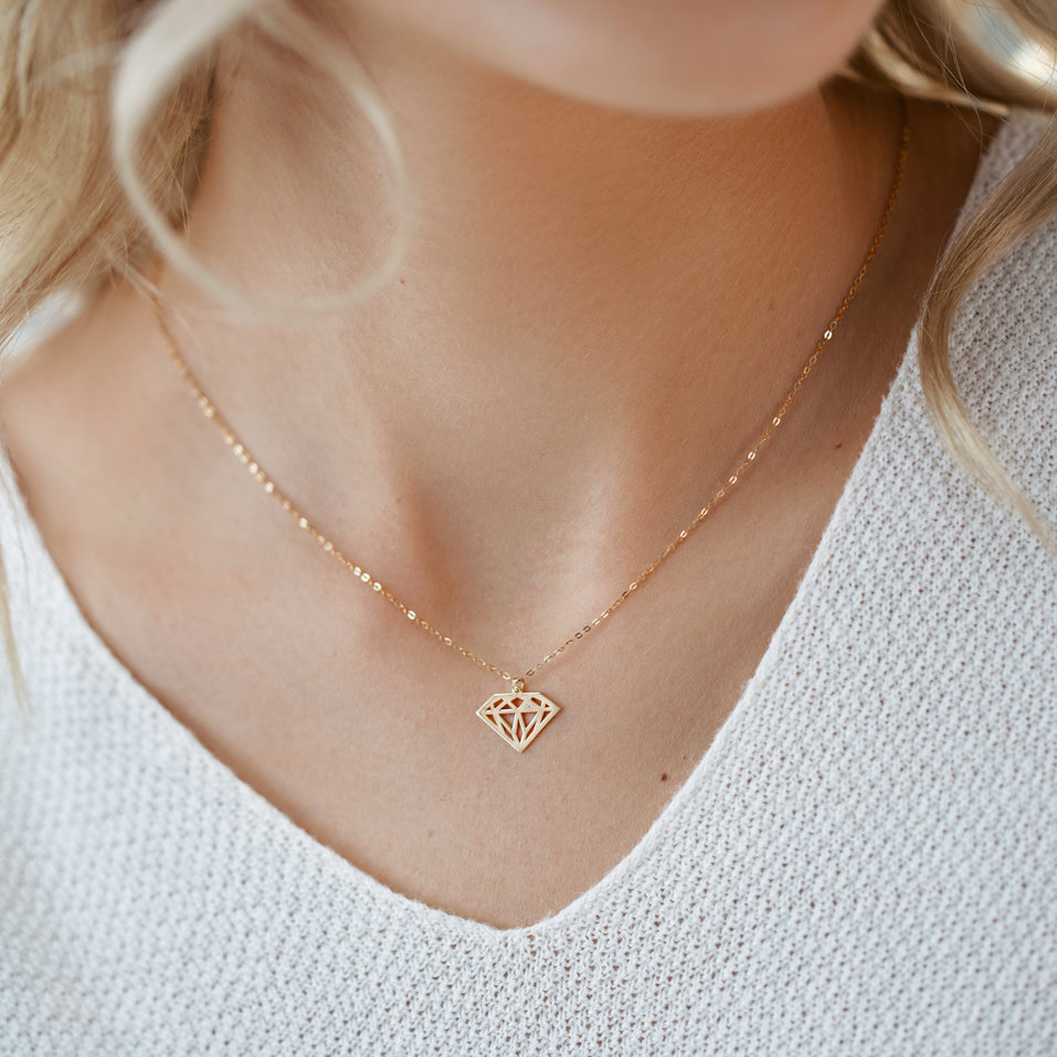 Náhrdelník s diamantem Diamond