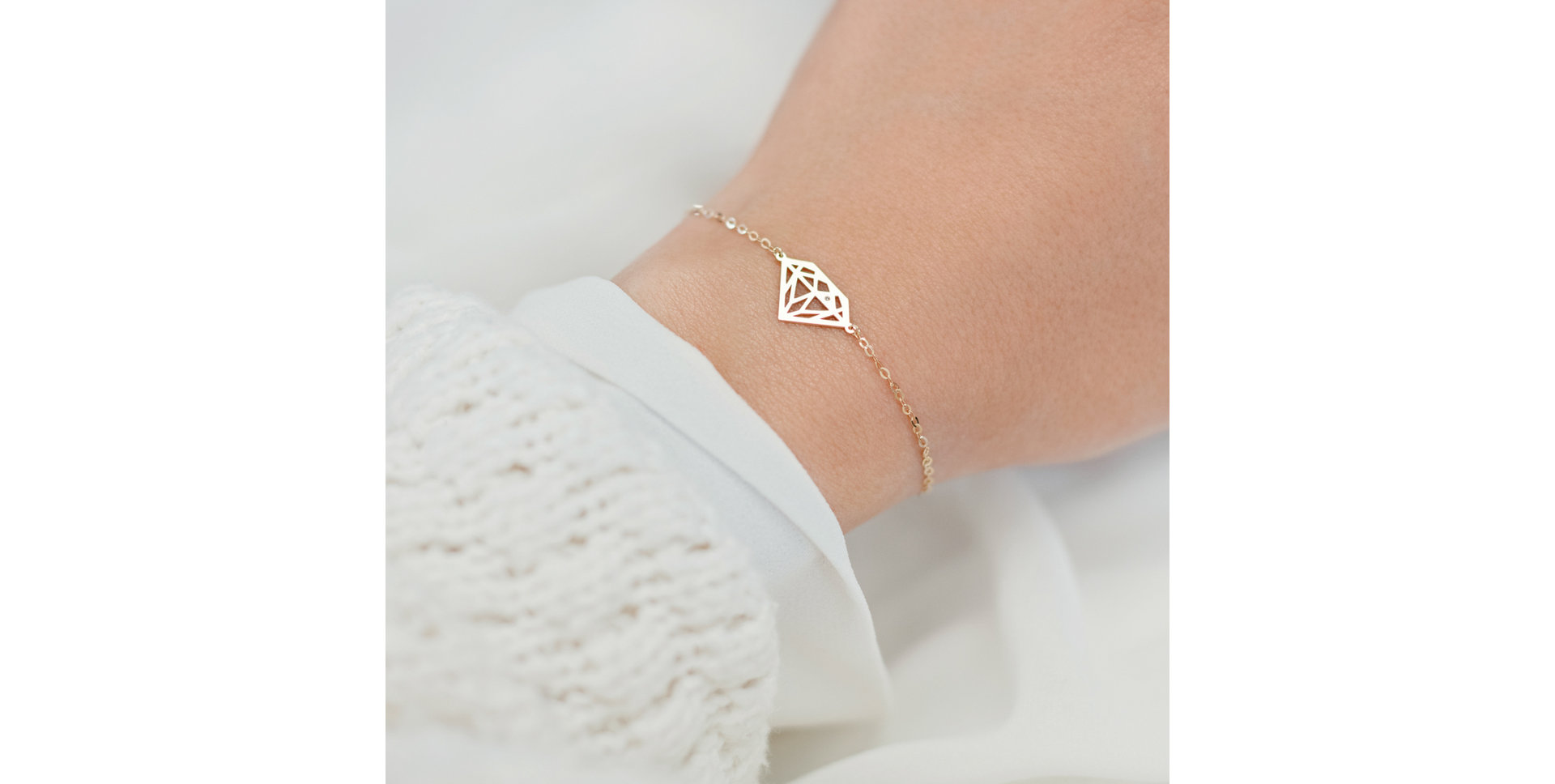 Náramek s diamantem Diamond