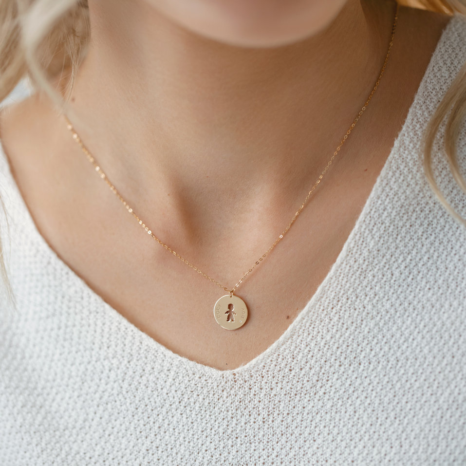 Náhrdelník s diamantem Baby Boy