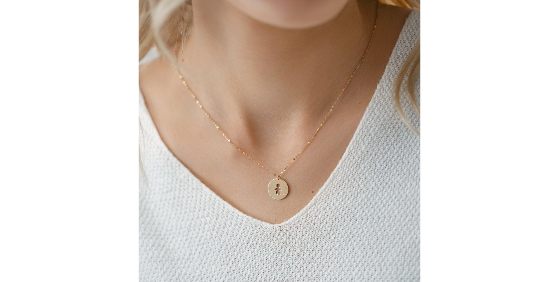 Náhrdelník s diamantem Baby Boy