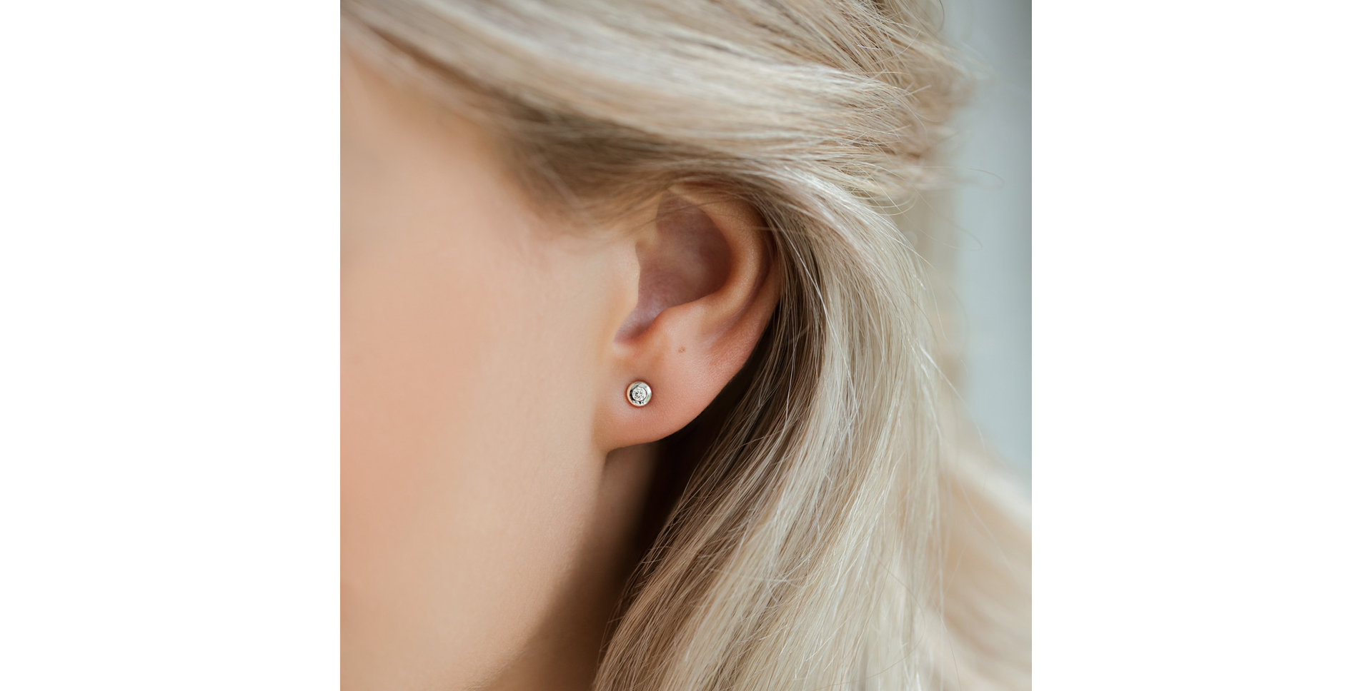 Náušnice s diamantem Sparkling Dots