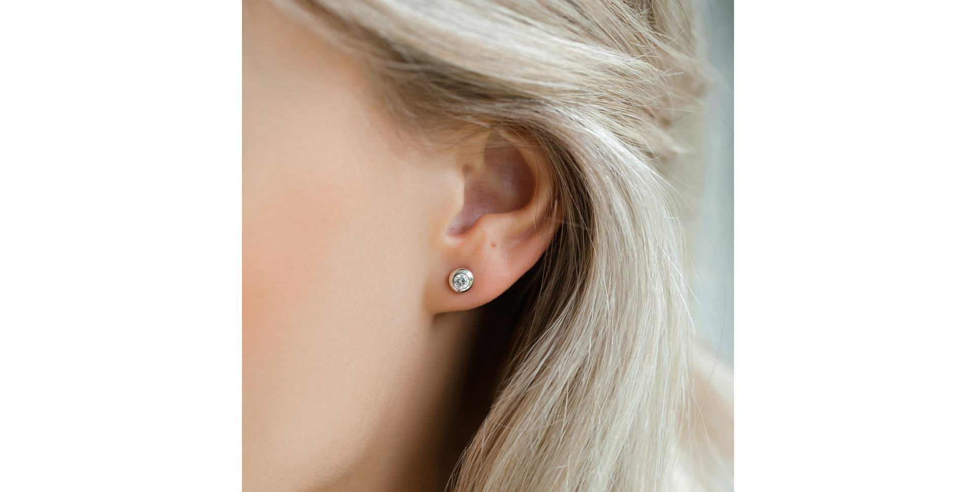 Náušnice s diamantem Sparkling Drops