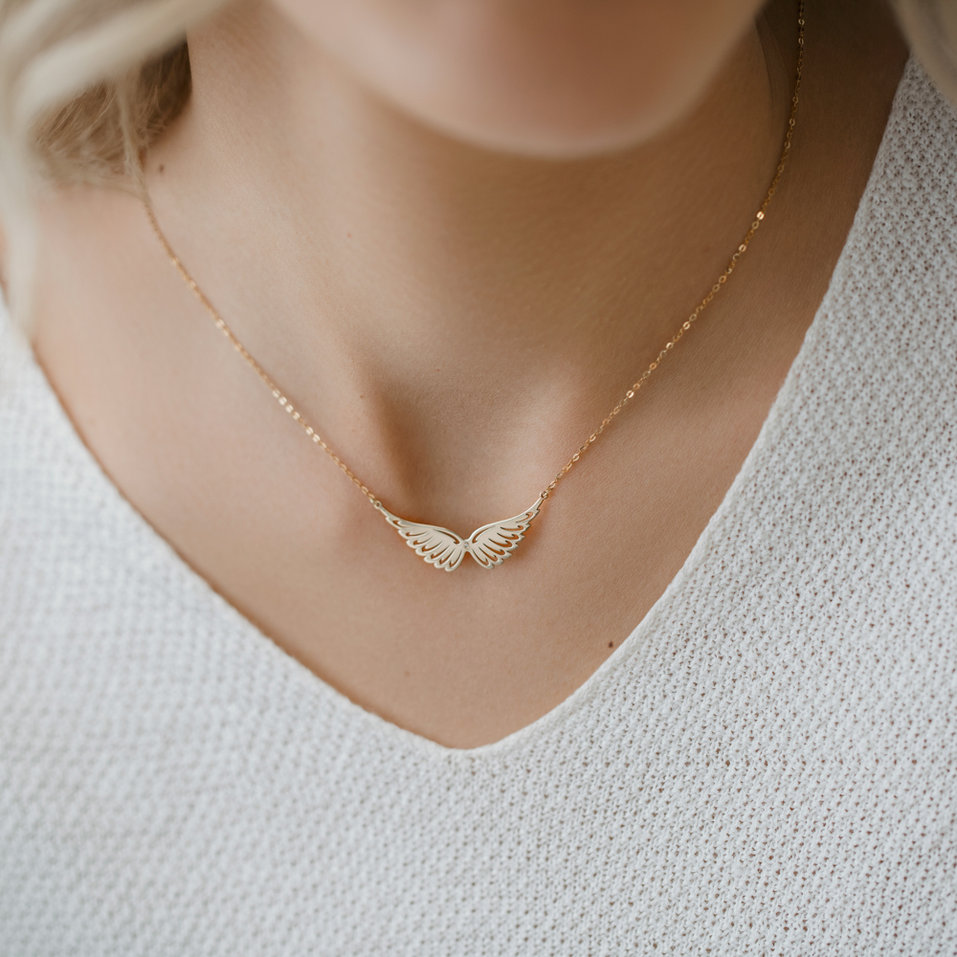 Náhrdelník s diamantem Wings