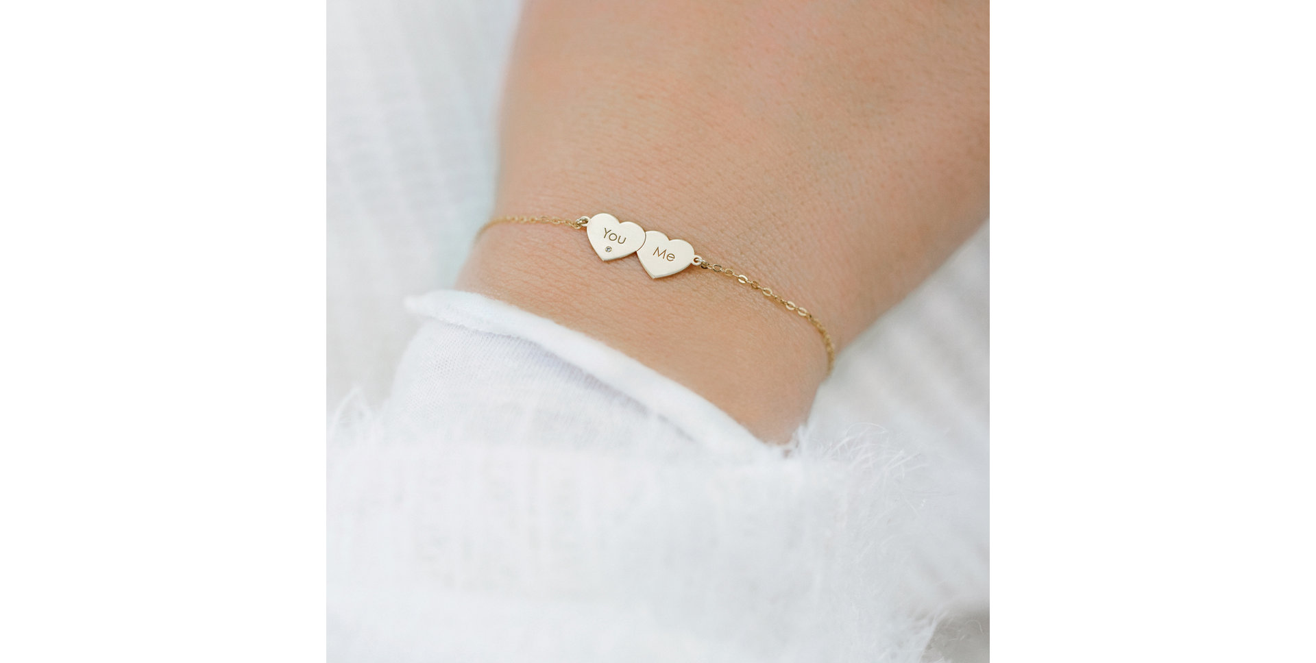 Náramek s diamantem You & Me