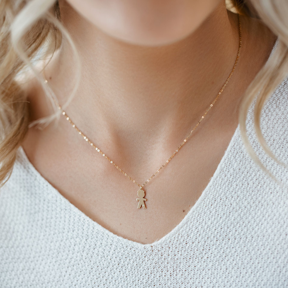 Náhrdelník s diamantem Boy