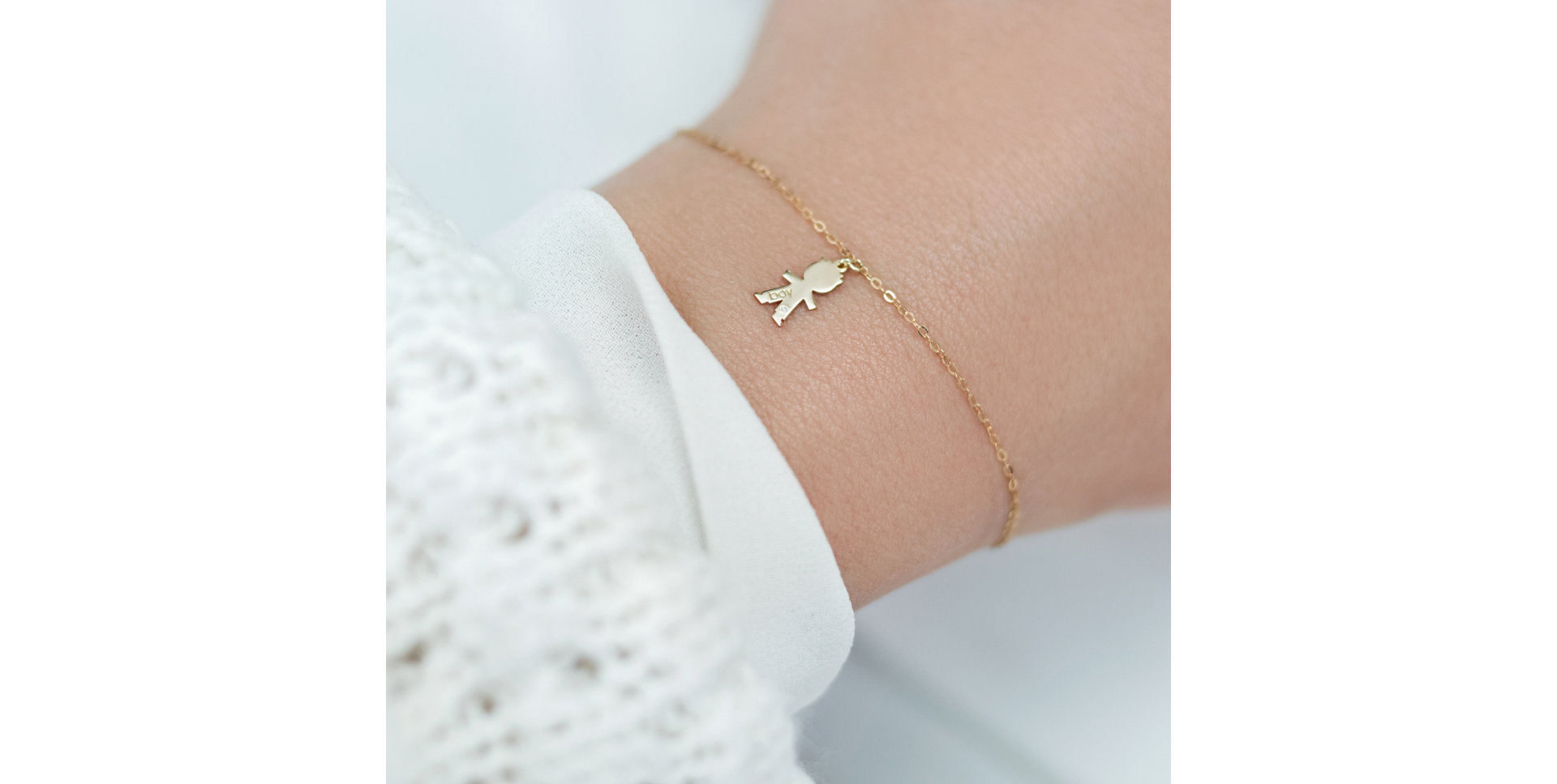 Náramek s diamantem Boy