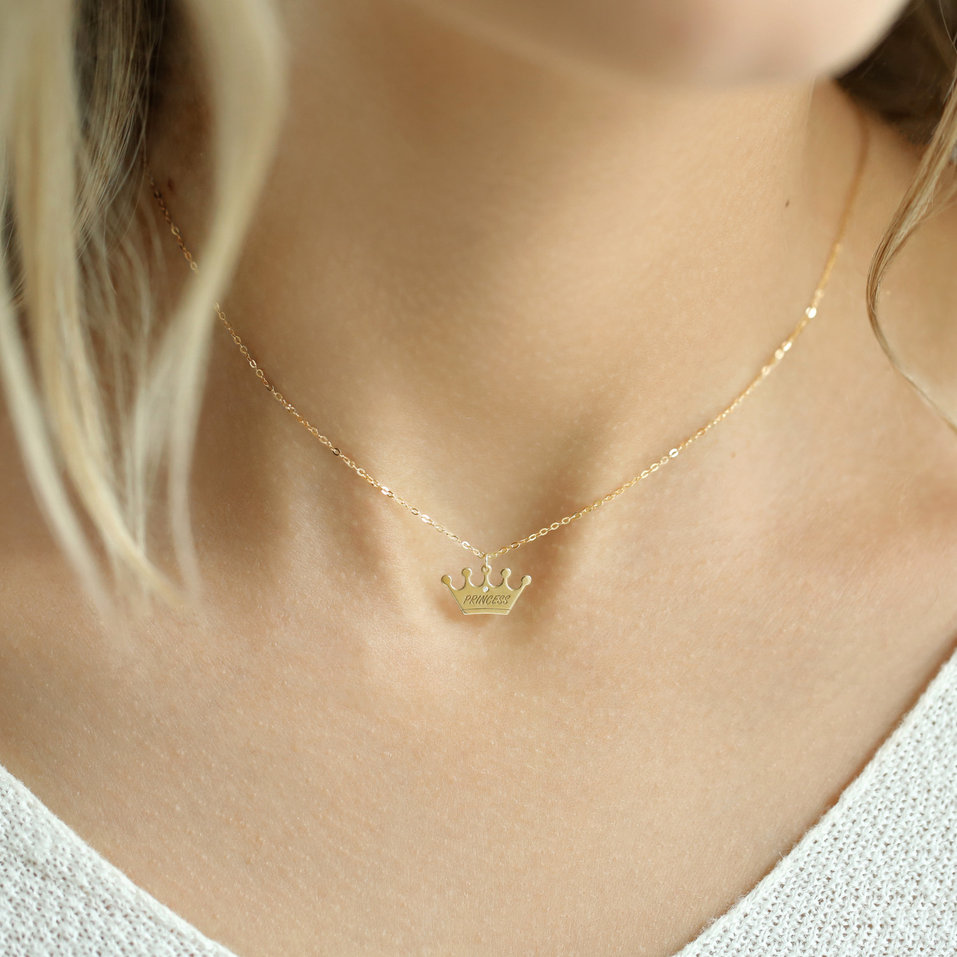 Náhrdelník s diamantem Princess