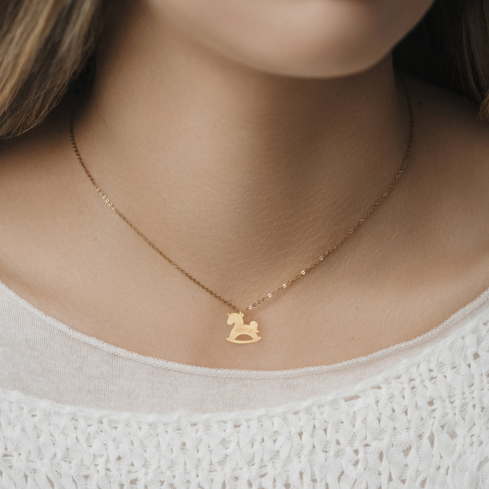 Náhrdelník s diamantem Honey Horse