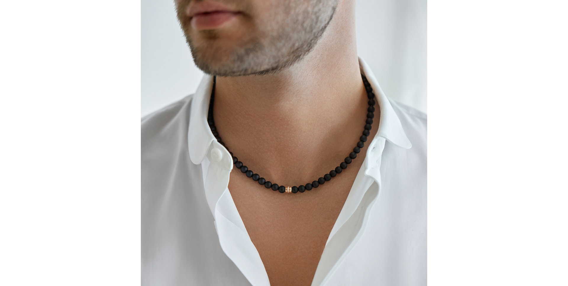 Náhrdelník s acháty a diamanty Trinty