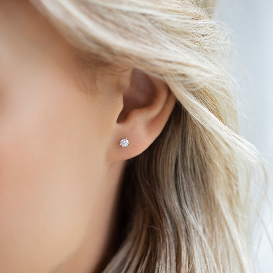 Náušnice s diamantem Essential Sparks