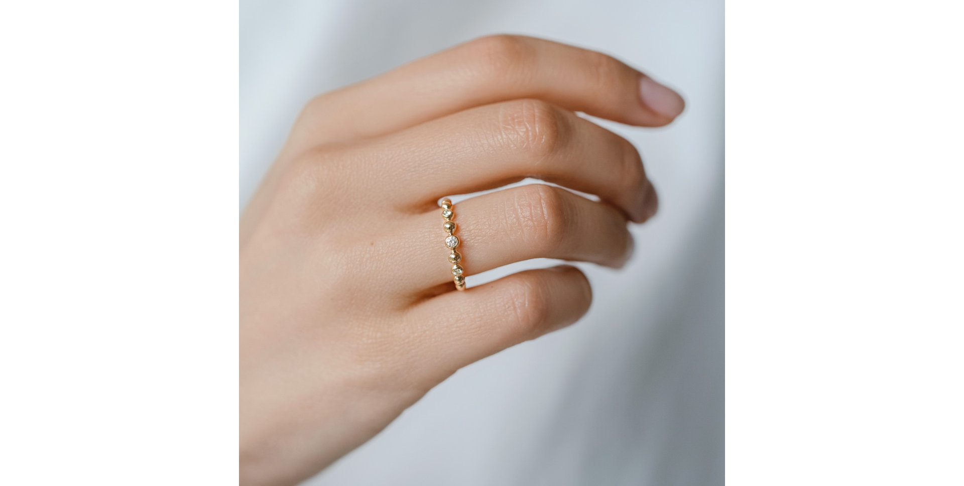 Prsten s diamanty Shiny Dots