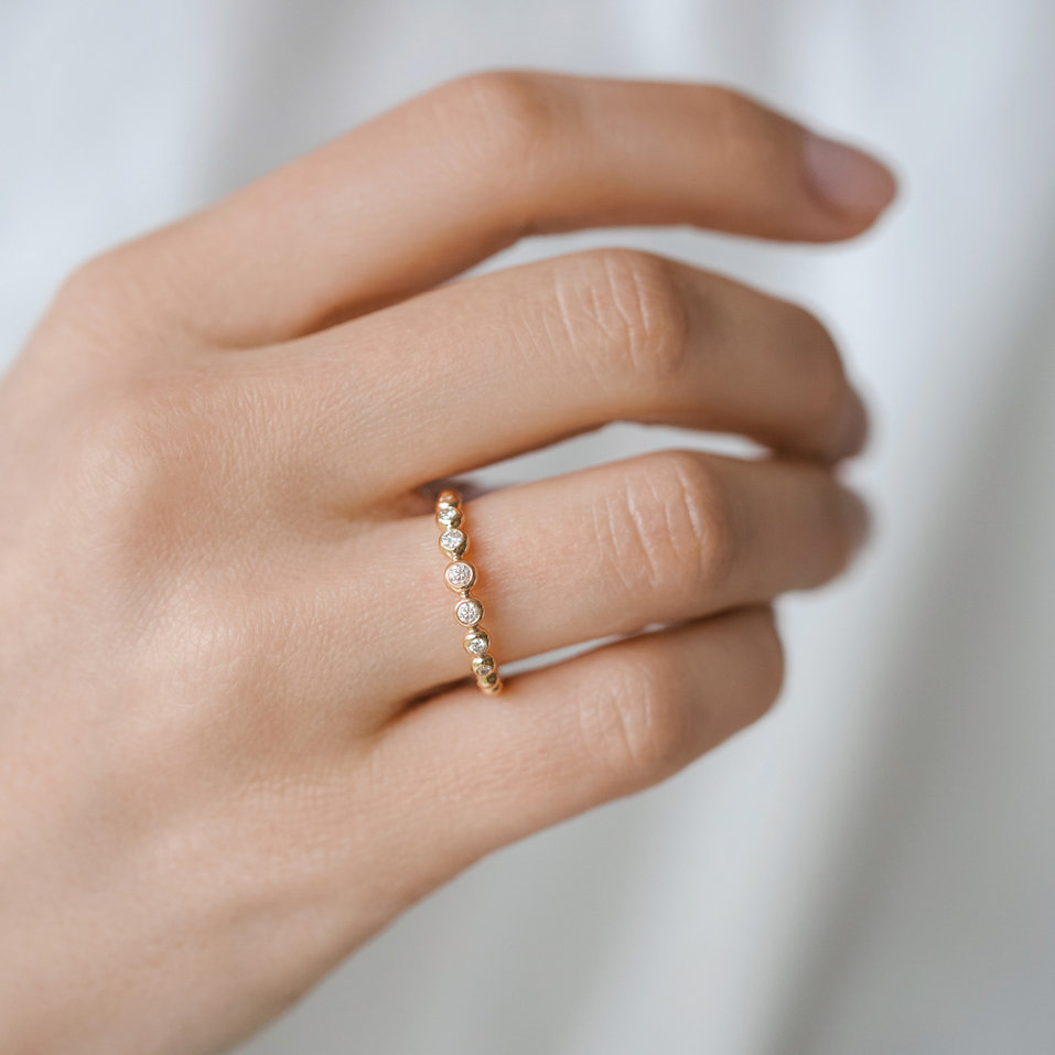 Prsten s diamanty Shiny Dots