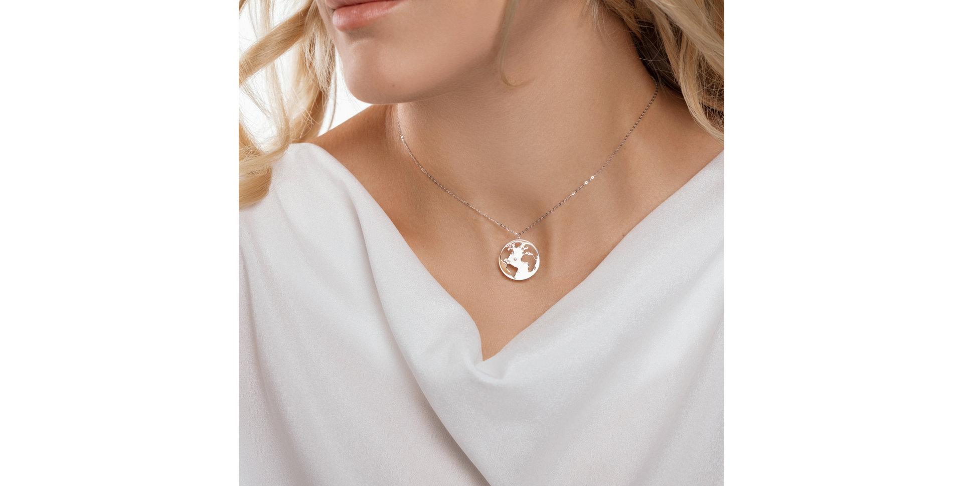 Náhrdelník s diamantem Earth